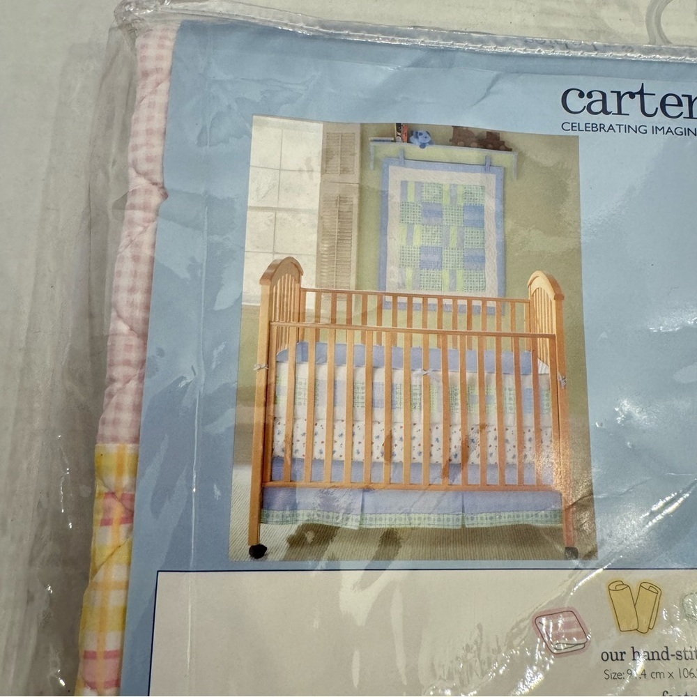 Carter's Baby Hand Stitched Quilt 36" x 42" NEW Vintage Retired - Picture 8 of 16